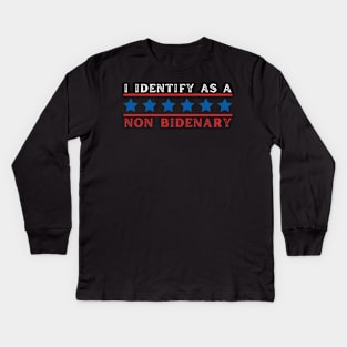 IDENTIFYING NONBIDENARY Kids Long Sleeve T-Shirt